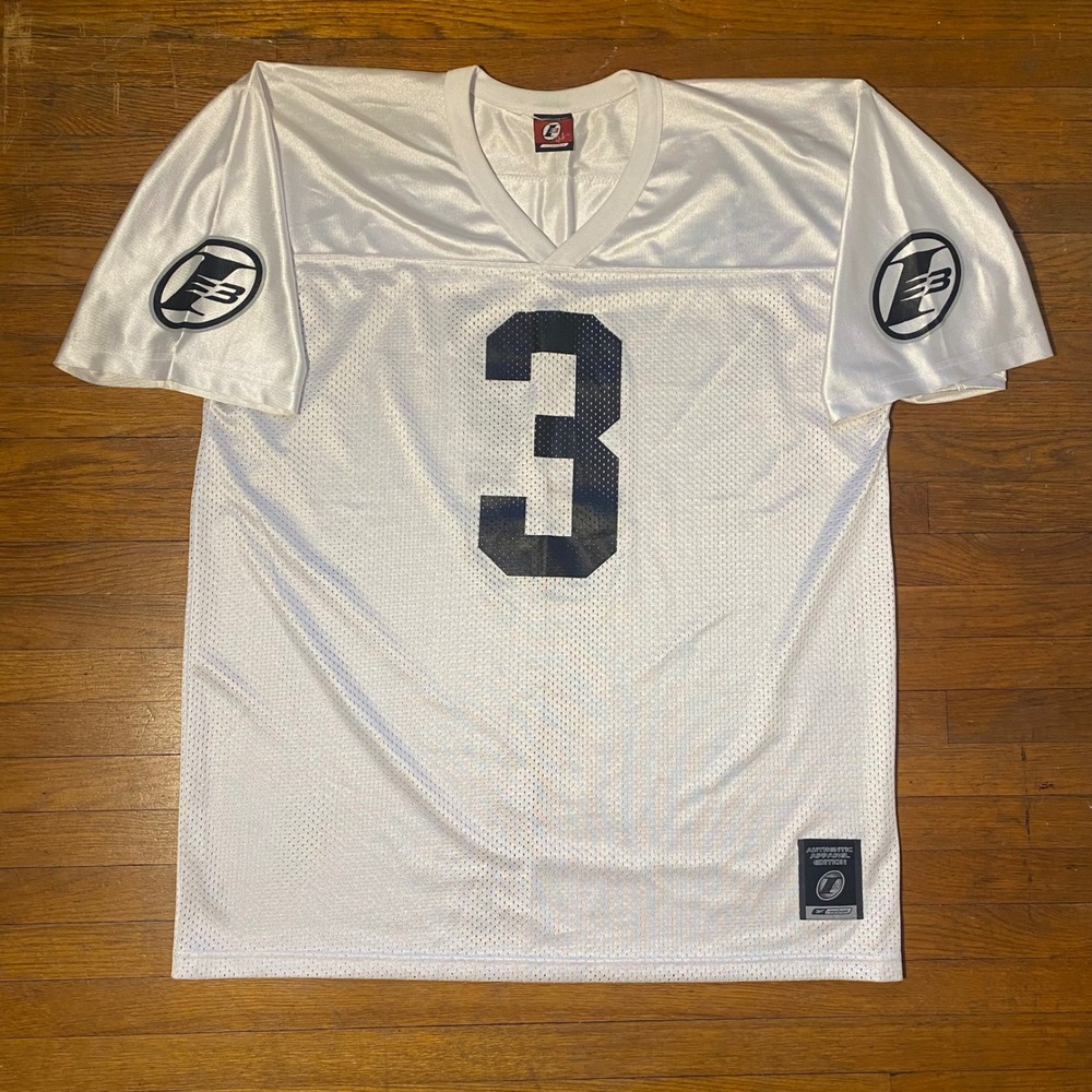 Y2K 00s Reebok‎ Iverson I3 limited Edition Football Jersey White Men's Size 3XL
